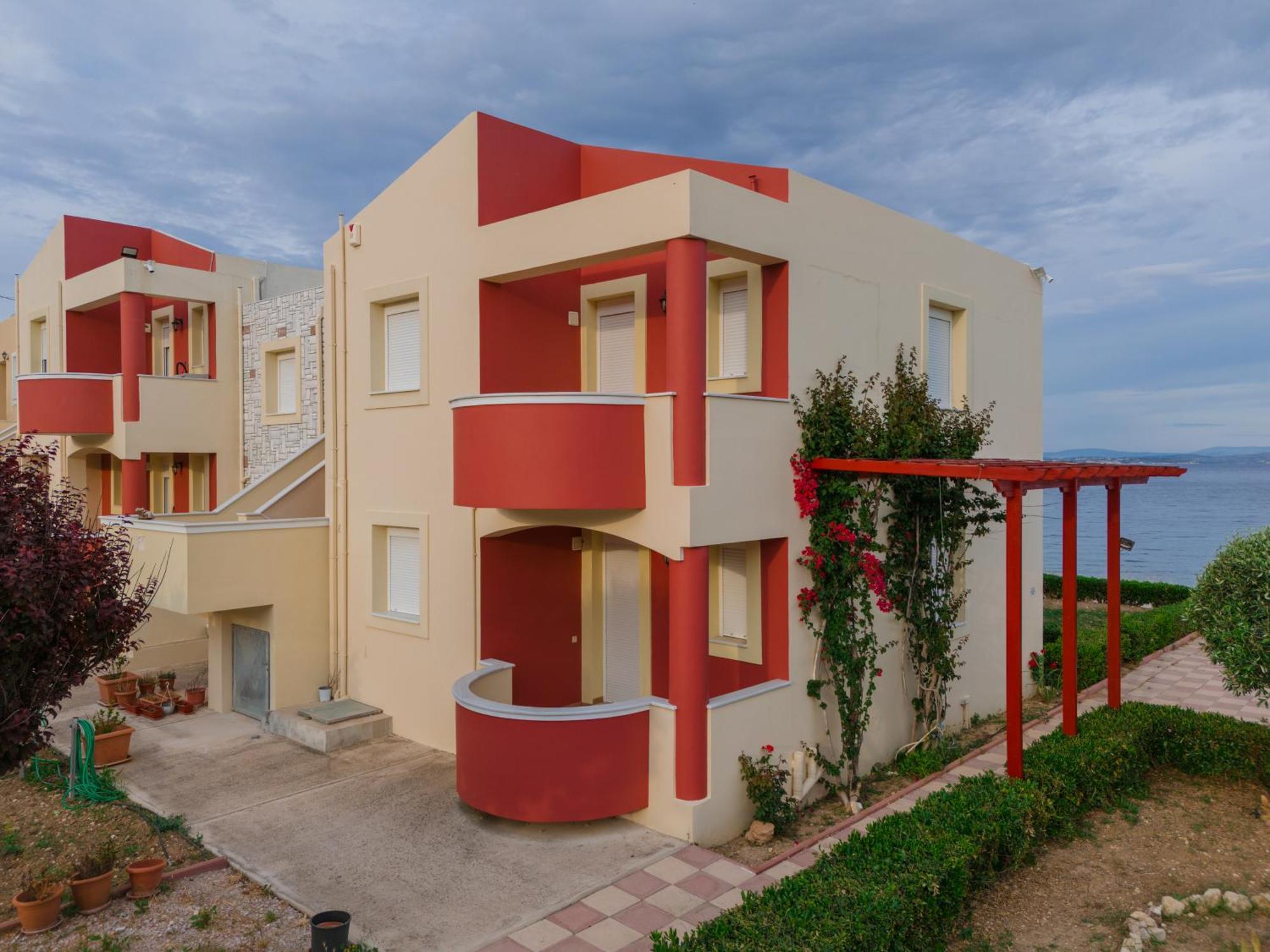 Marine Apartments Venetiko Paralia Agias Foteinis Exteriör bild